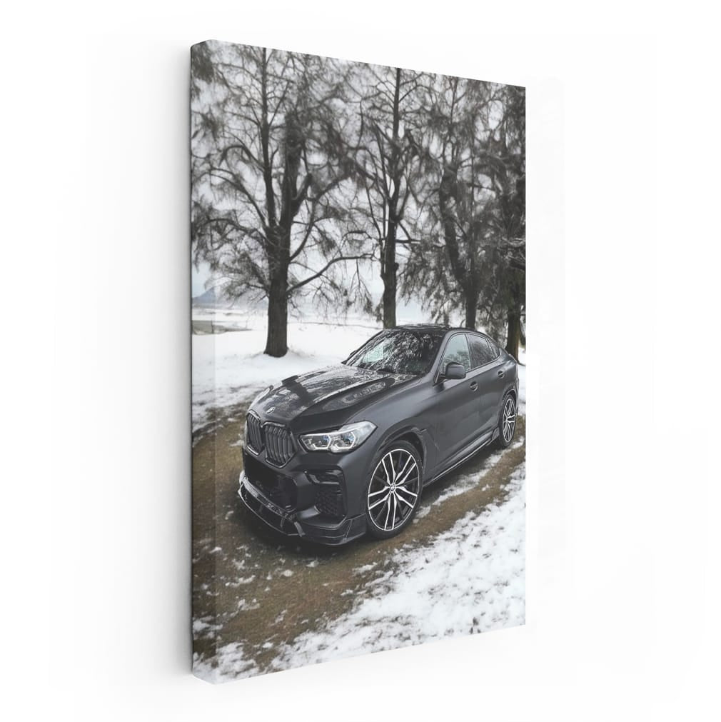 Black Bmw X6 M Competition Winte Wall Art