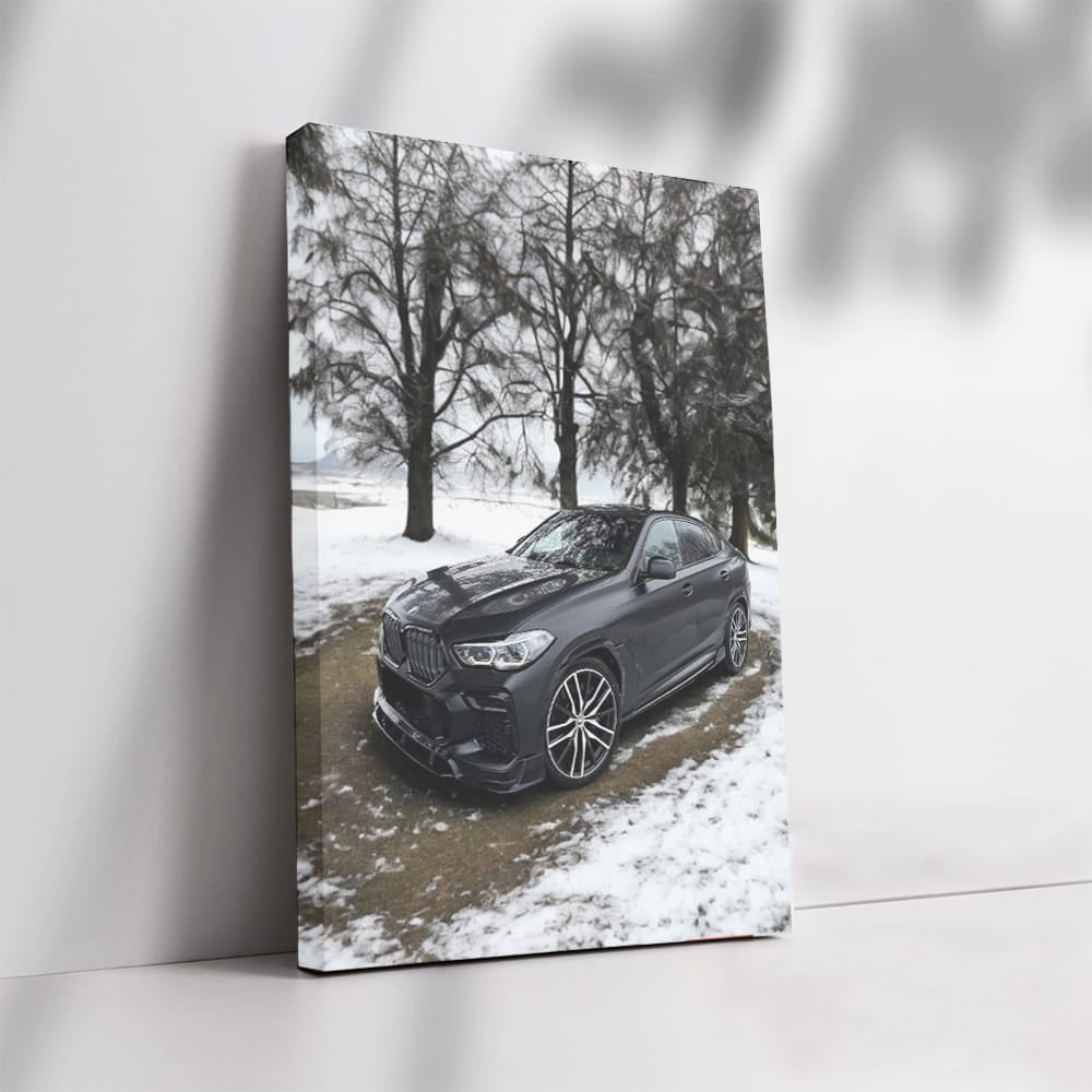 Black BMW X6 M Competition Winter - Power and Elegance