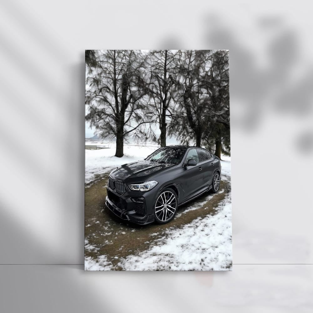 Black BMW X6 M Competition Winter - Power and Elegance