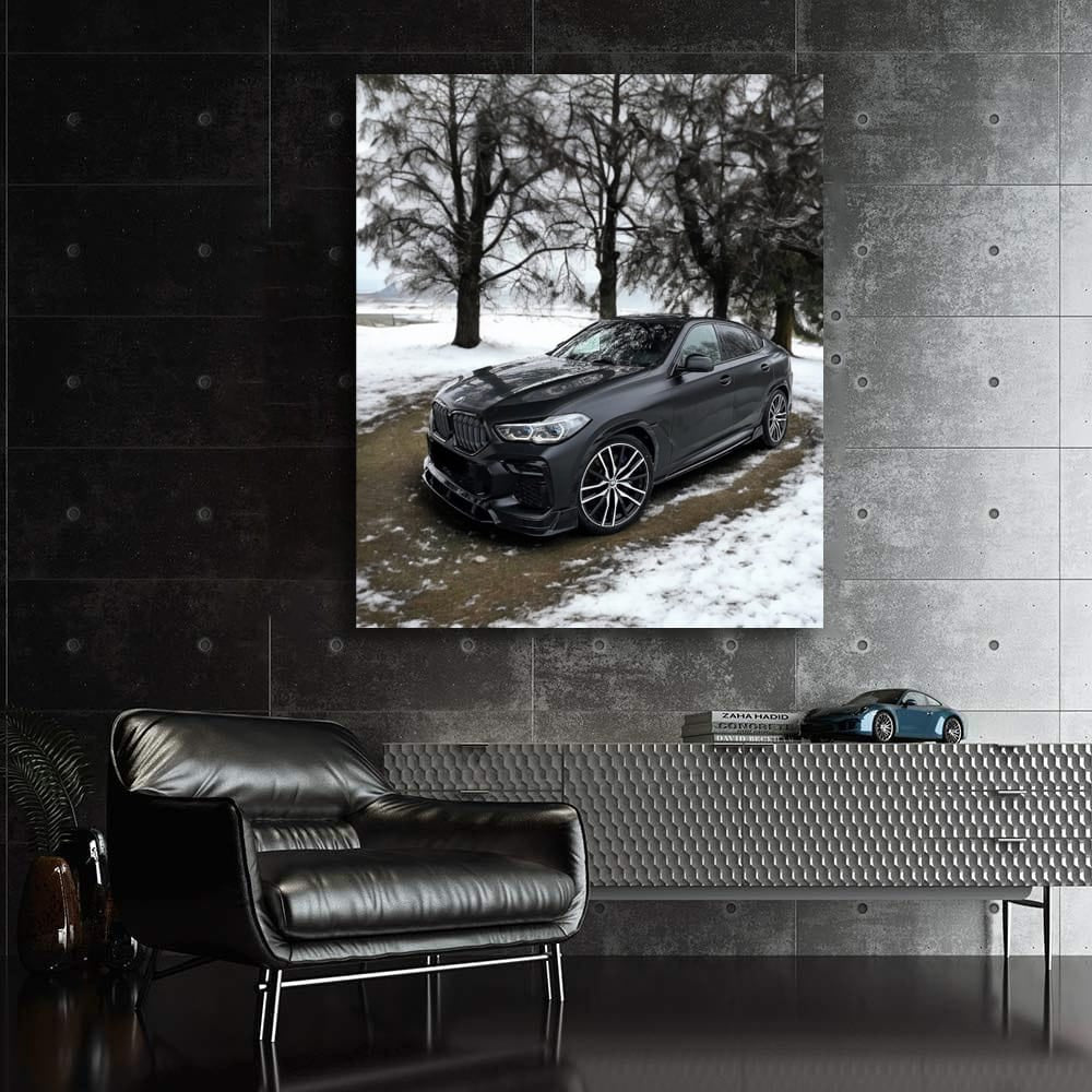 Black BMW X6 M Competition Winter - Power and Elegance