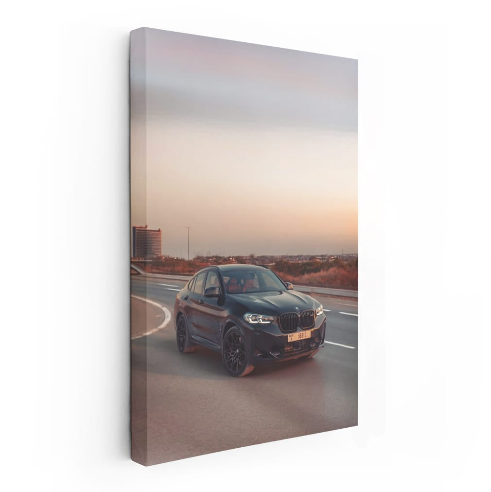 Black Bmw X4 M On Roa Wall Art