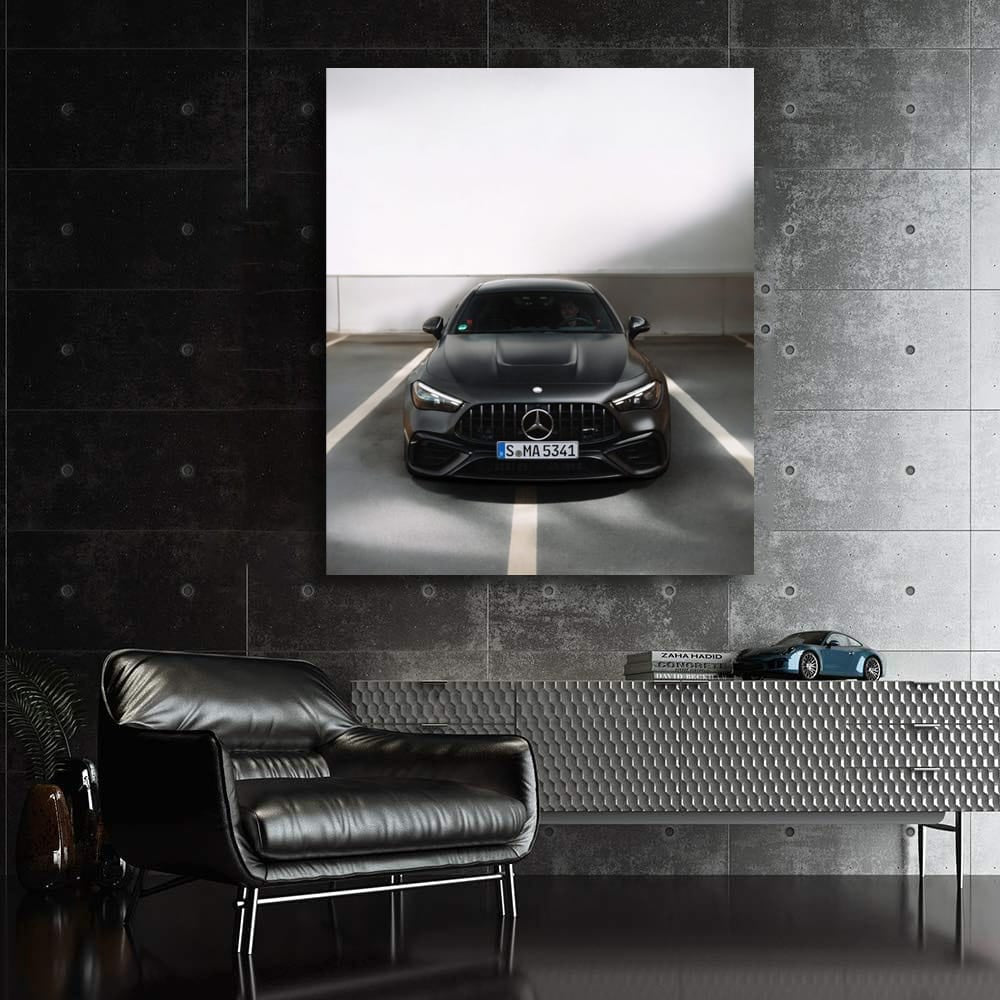 Sleek Black Mercedes CLE 53 AMG Parked - Power Meets Elegance
