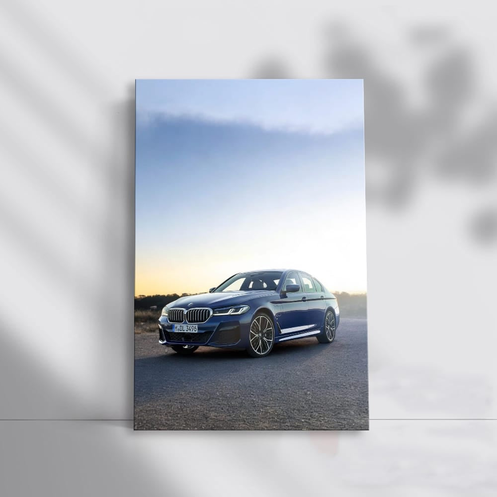 Blue Bmw G30 Hybri Wall Art