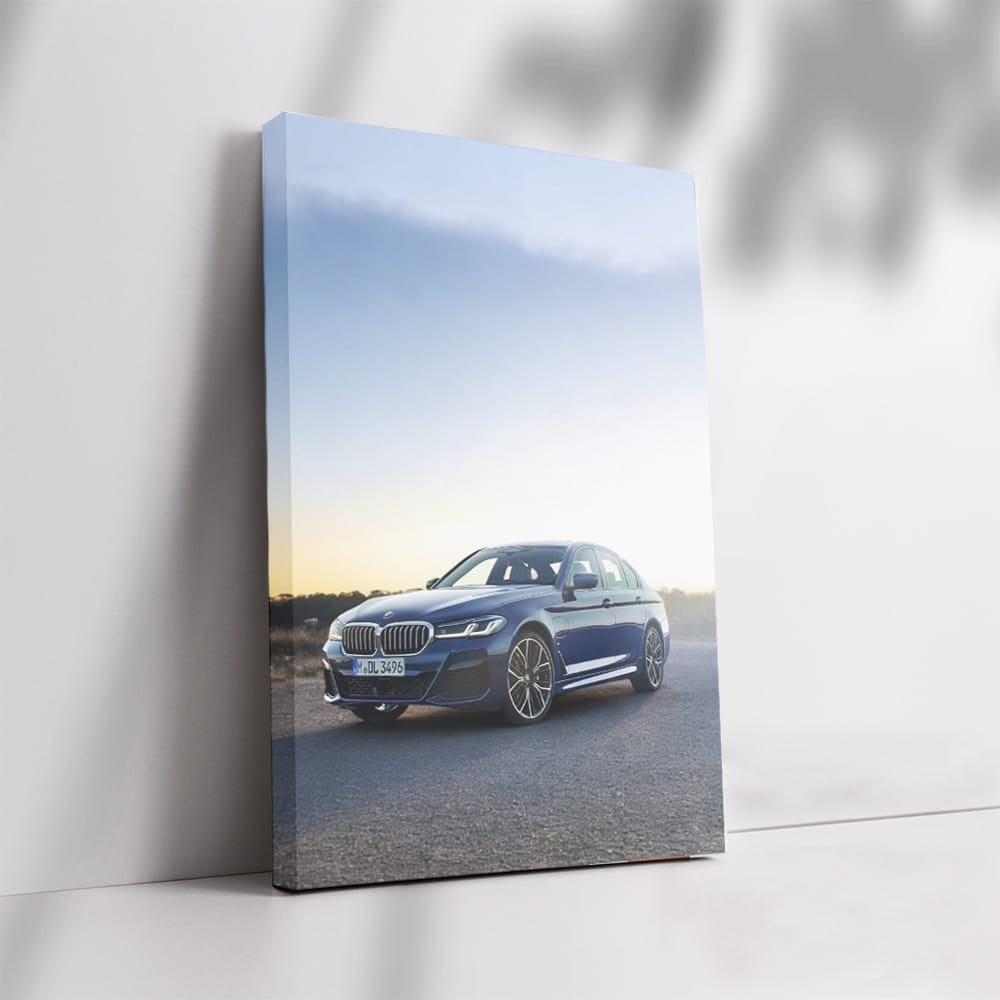 Blue Bmw G30 Hybri Wall Art