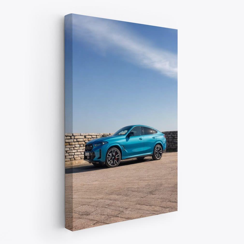 Sleek Blue BMW X6 M60i - Pinnacle of Luxury and Power