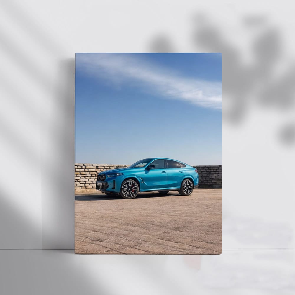 Sleek Blue BMW X6 M60i - Pinnacle of Luxury and Power