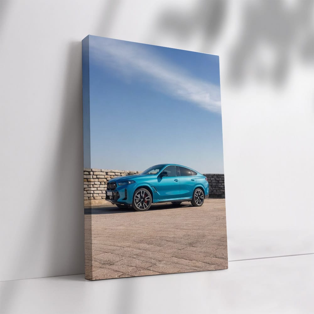 Sleek Blue BMW X6 M60i - Pinnacle of Luxury and Power