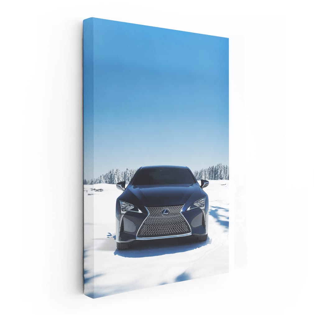 Blue Lexus Lc 500h Winte Wall Art