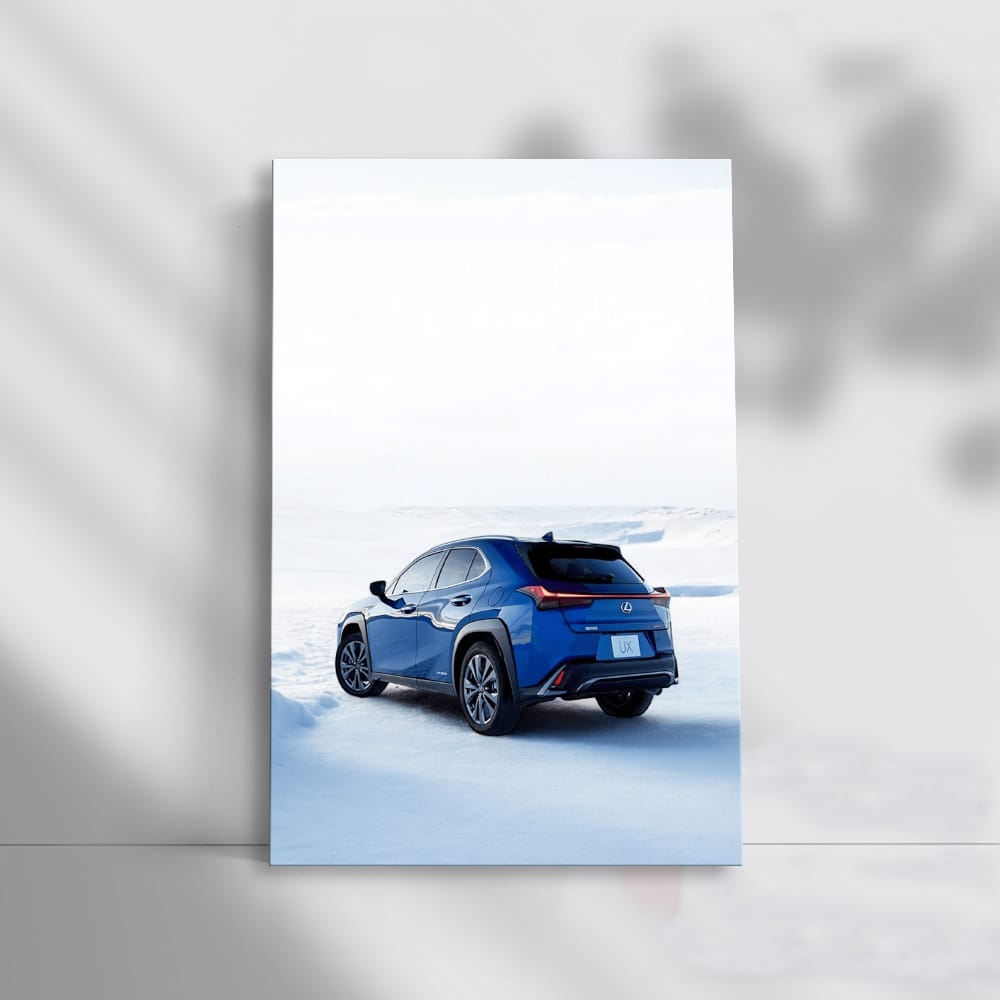 Blue Lexus UX in Winter - Stylish and Bold Adventure