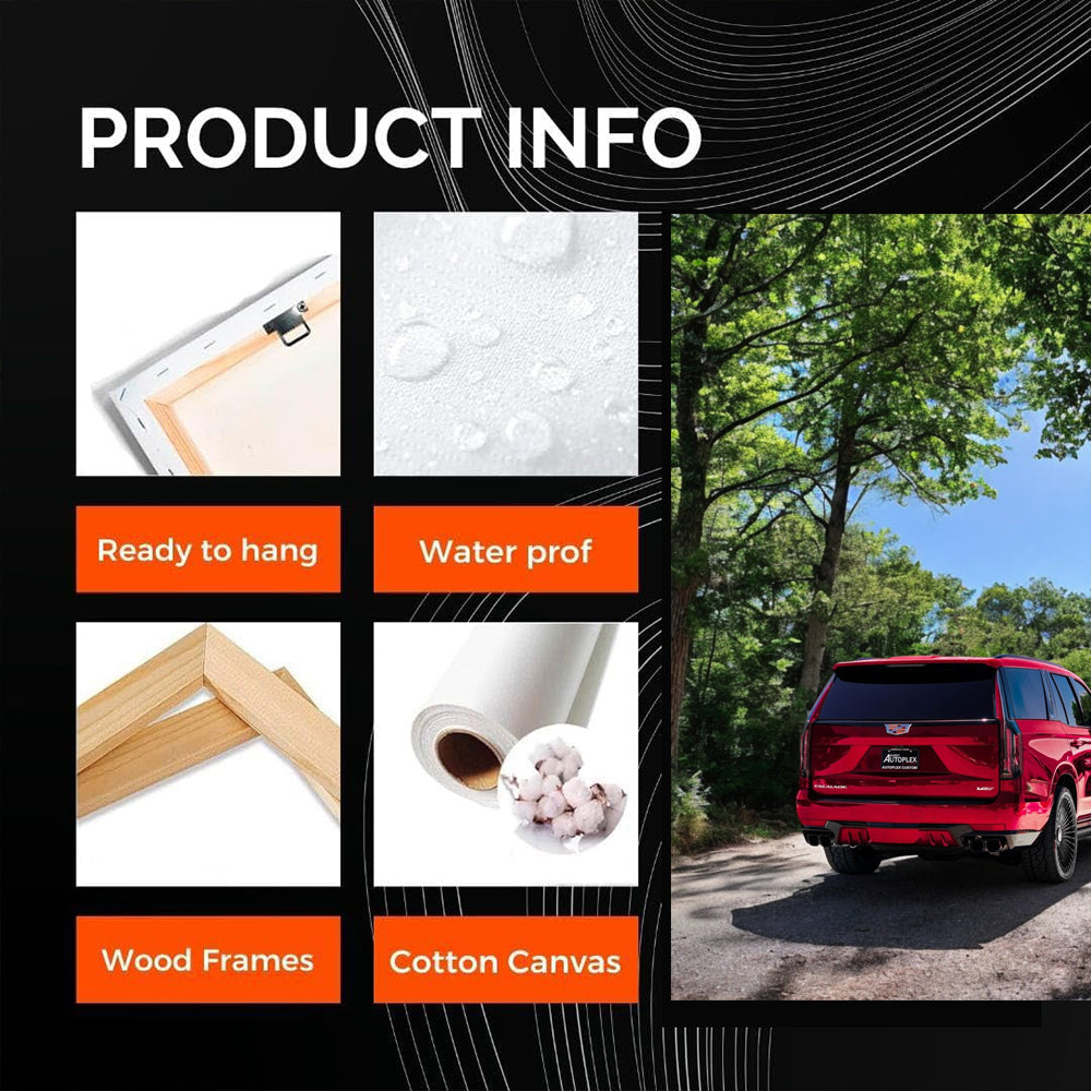 Red Cadillac Escalade V-Series in Nature - Bold Luxury SUV