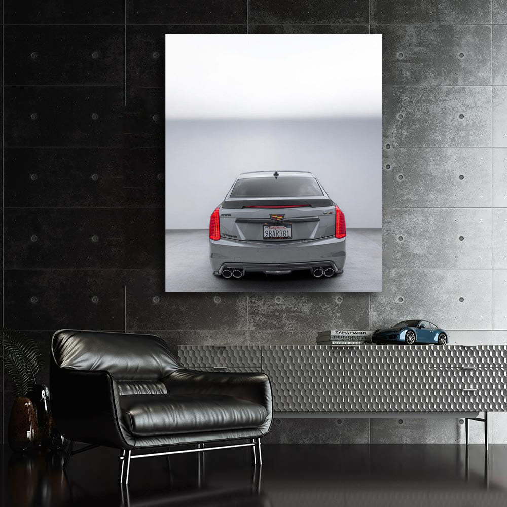 Cadillac 7 Gray Parked - Sleek Elegance in Motion