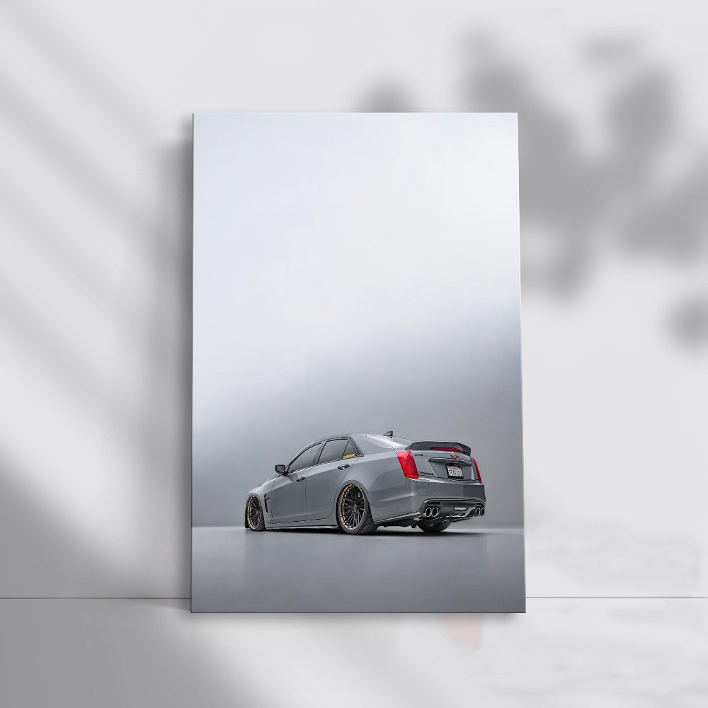 Cadillac 7 Gray Parked - Sleek Luxury Performance