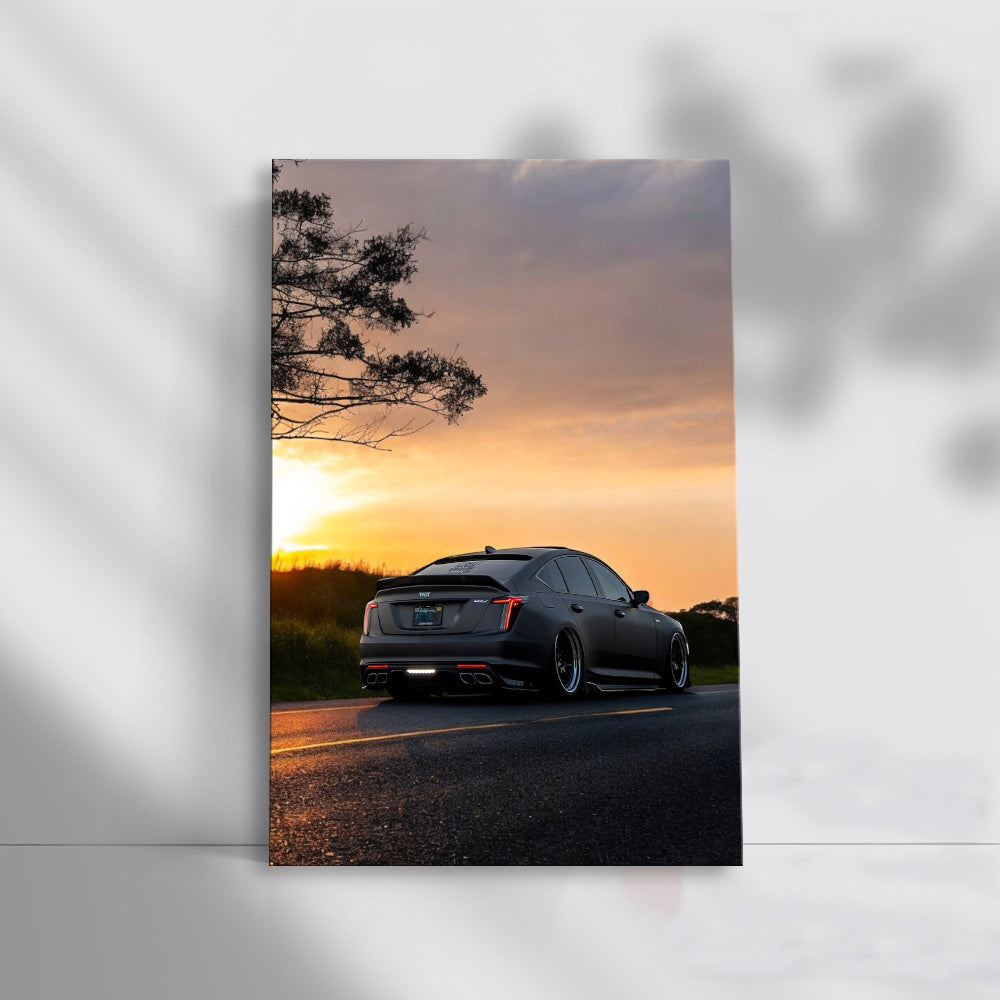 Cadillac CT5-V at Sunset - Sporty Elegance Unveiled