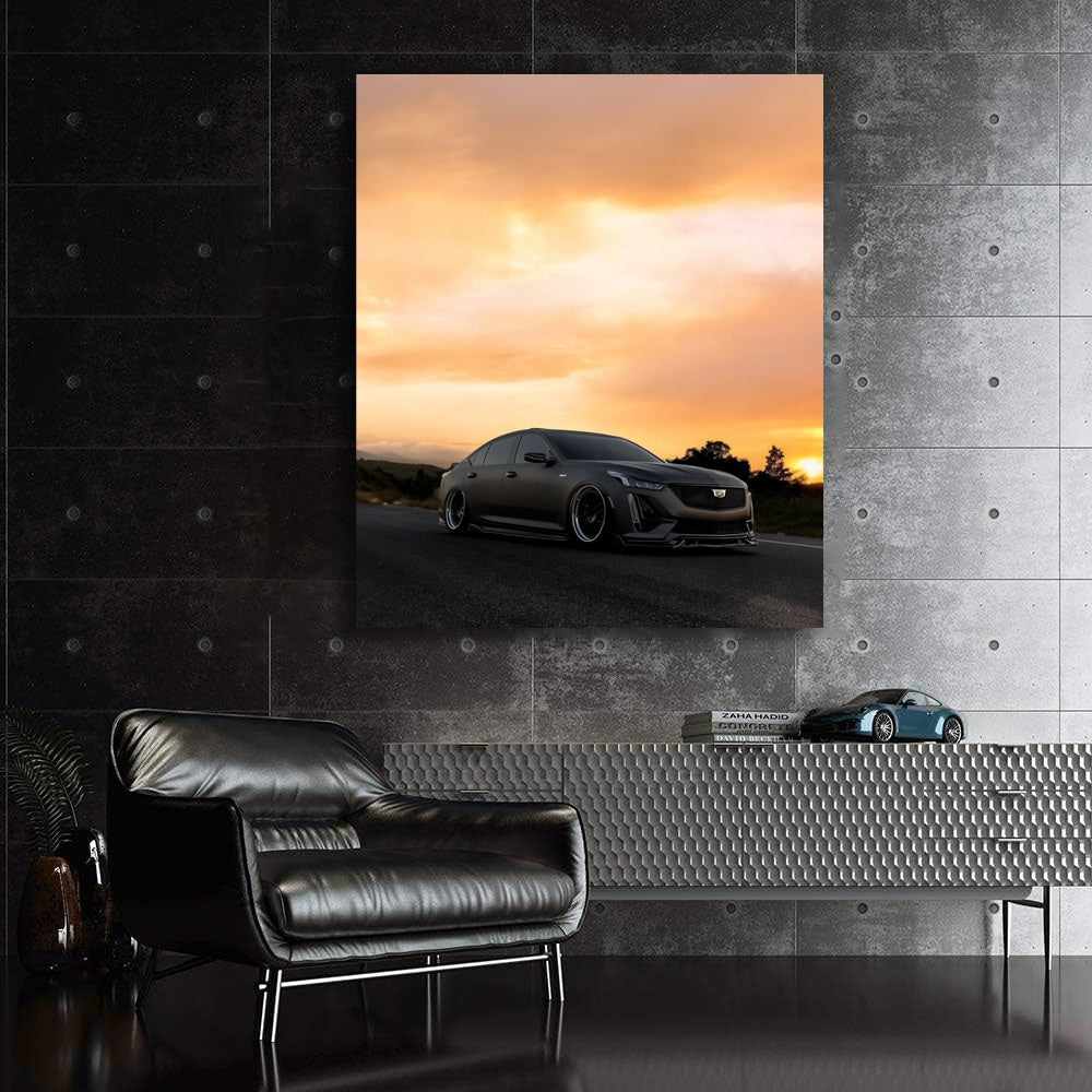 Cadillac CT5-V at Sunset - Performance Elegance Captured