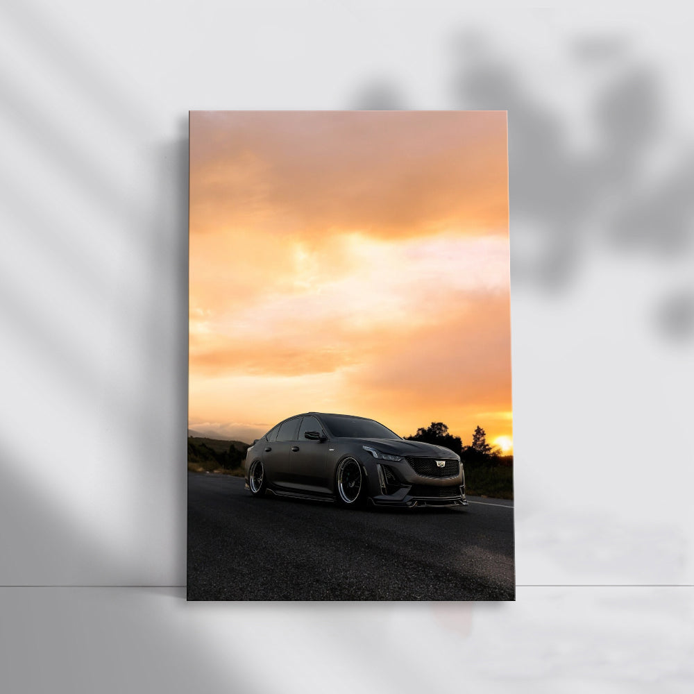 Cadillac CT5-V at Sunset - Performance Elegance Captured