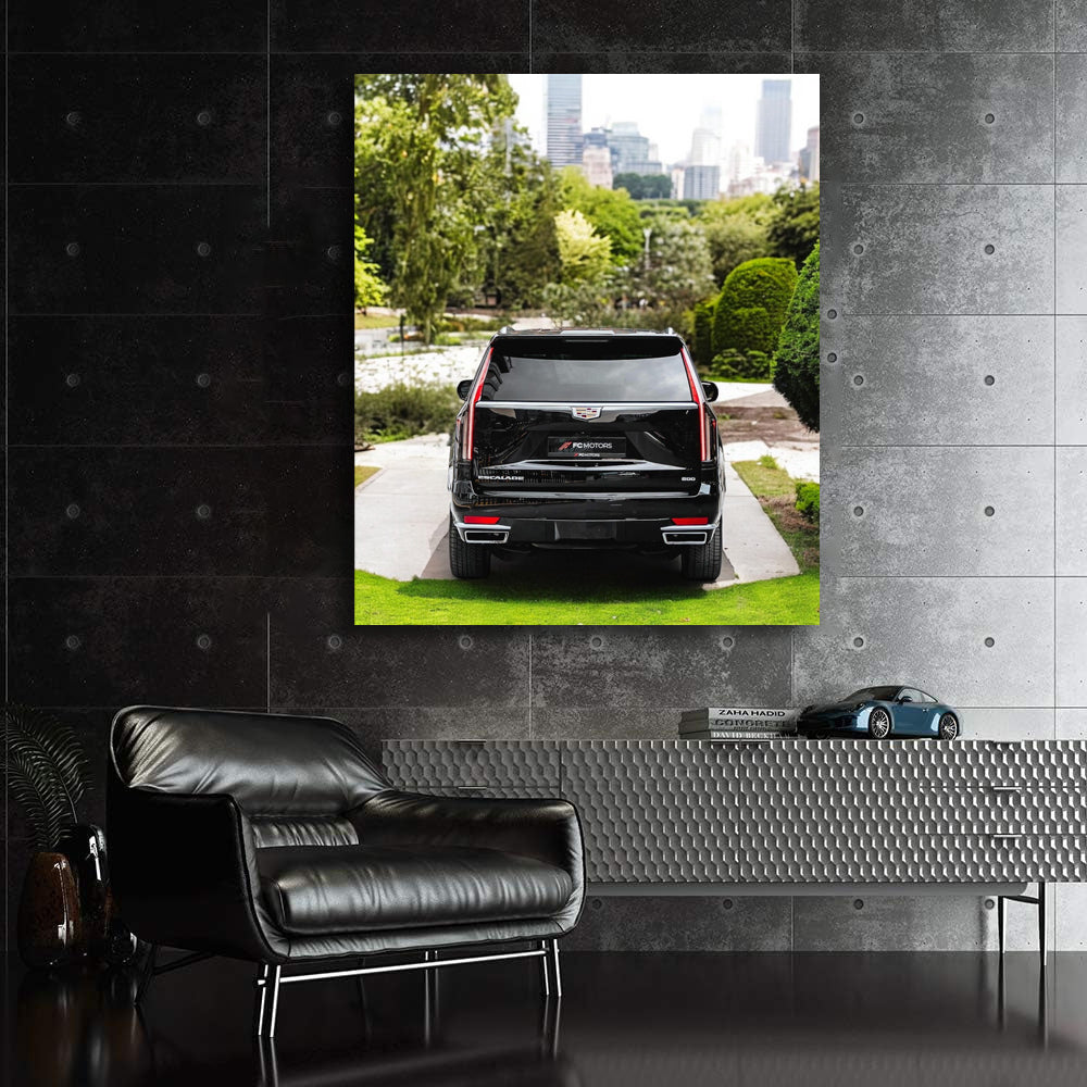 Cadillac Escalade in Urban Scene - Luxurious Powerhouse
