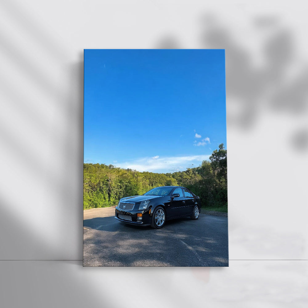 Black Cadillac in Nature - Elegance and Power