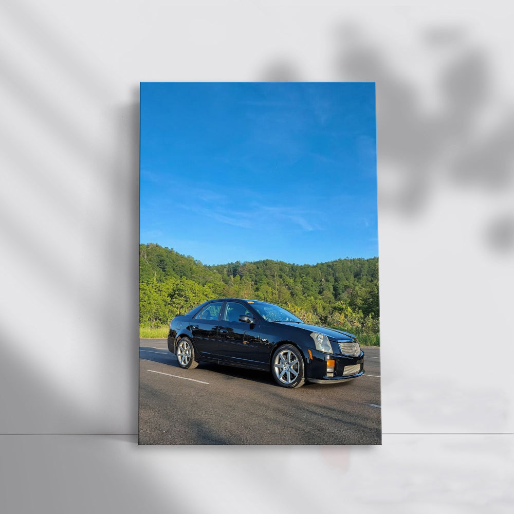Black Cadillac in Wild - Elegance Meets Adventure