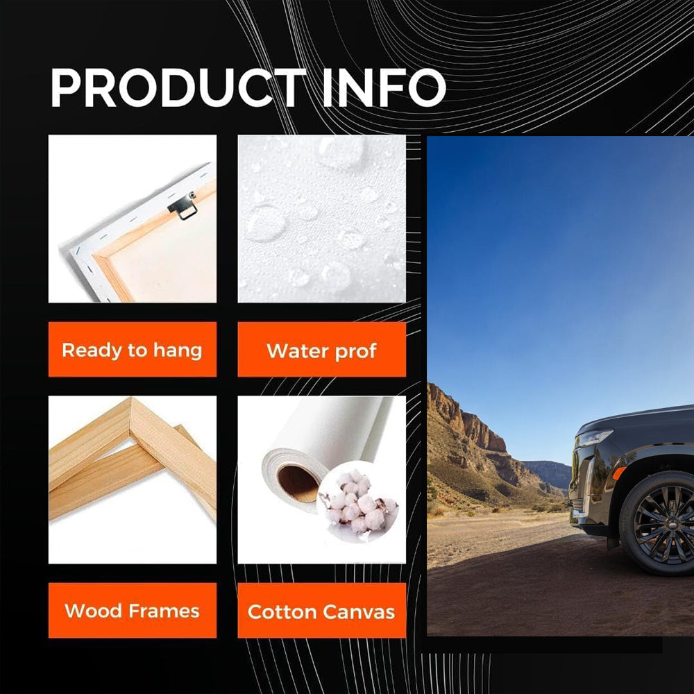 Sleek Black Cadillac Navigates Mountain Roads - Powerful Elegance