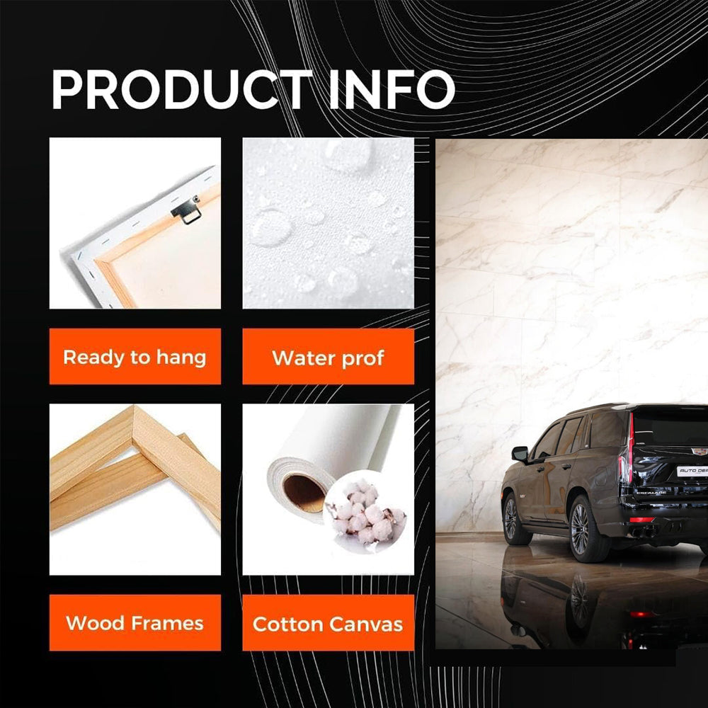 Black Cadillac Marble - Elegance in Motion
