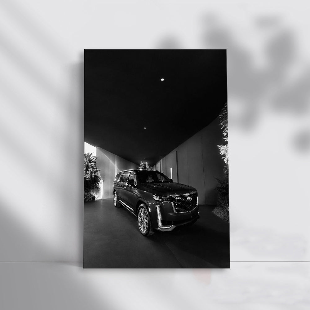 Black and White Cadillac - Timeless Elegance in Motion