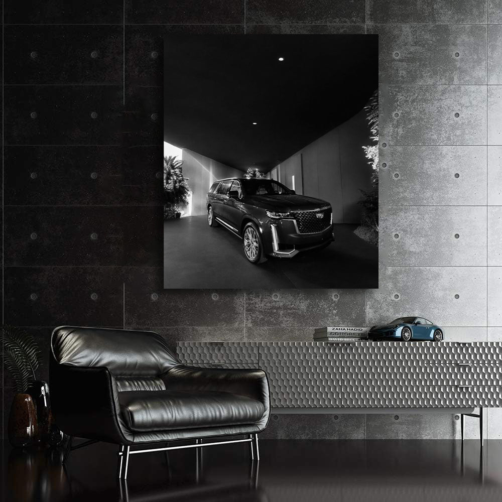 Black and White Cadillac - Timeless Elegance in Motion