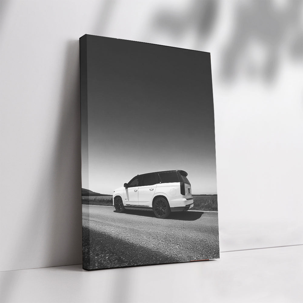 Vintage Cadillac Black & White - Classic Elegance
