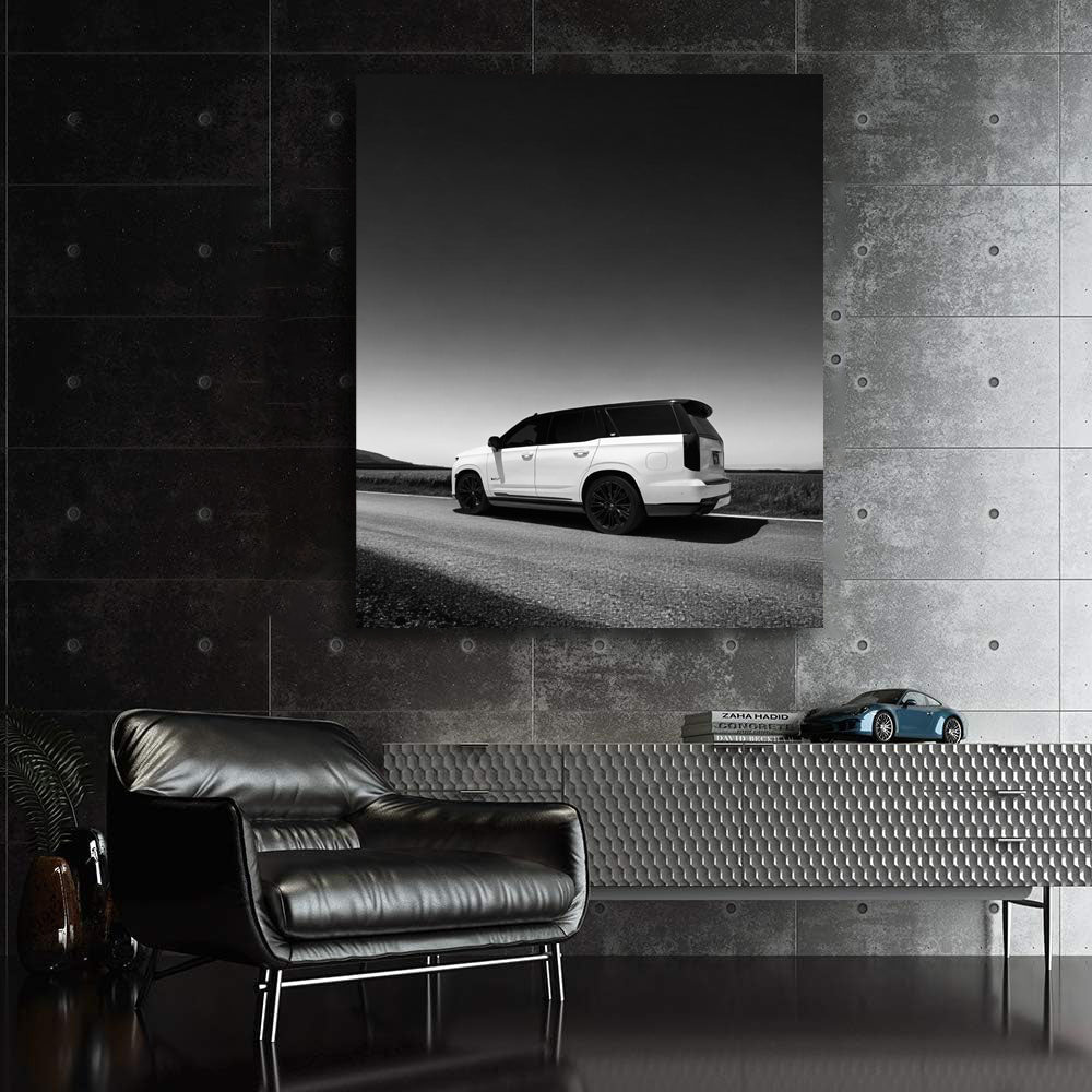 Vintage Cadillac Black & White - Classic Elegance