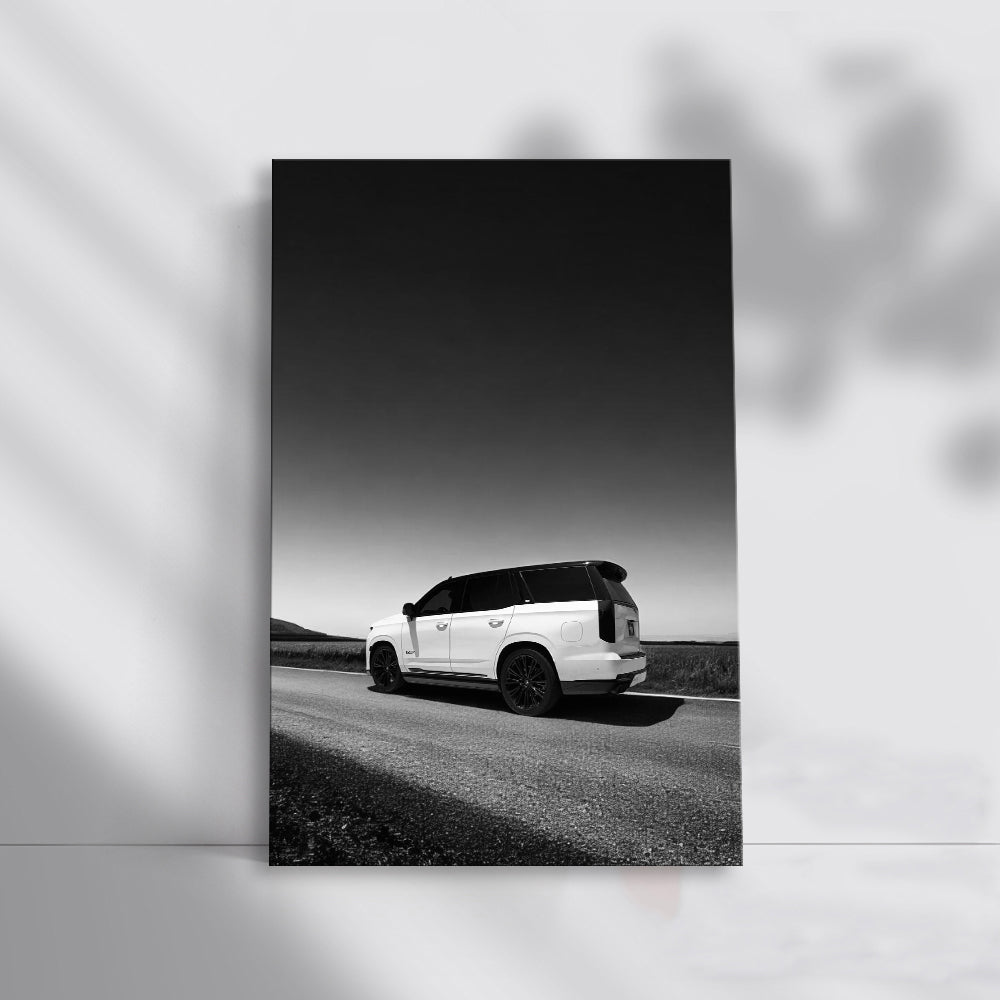 Vintage Cadillac Black & White - Classic Elegance