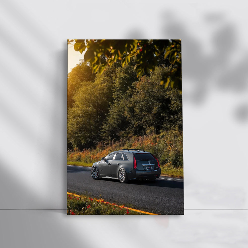 Cadillac Navigates Forest - Adventure Awaits in Style