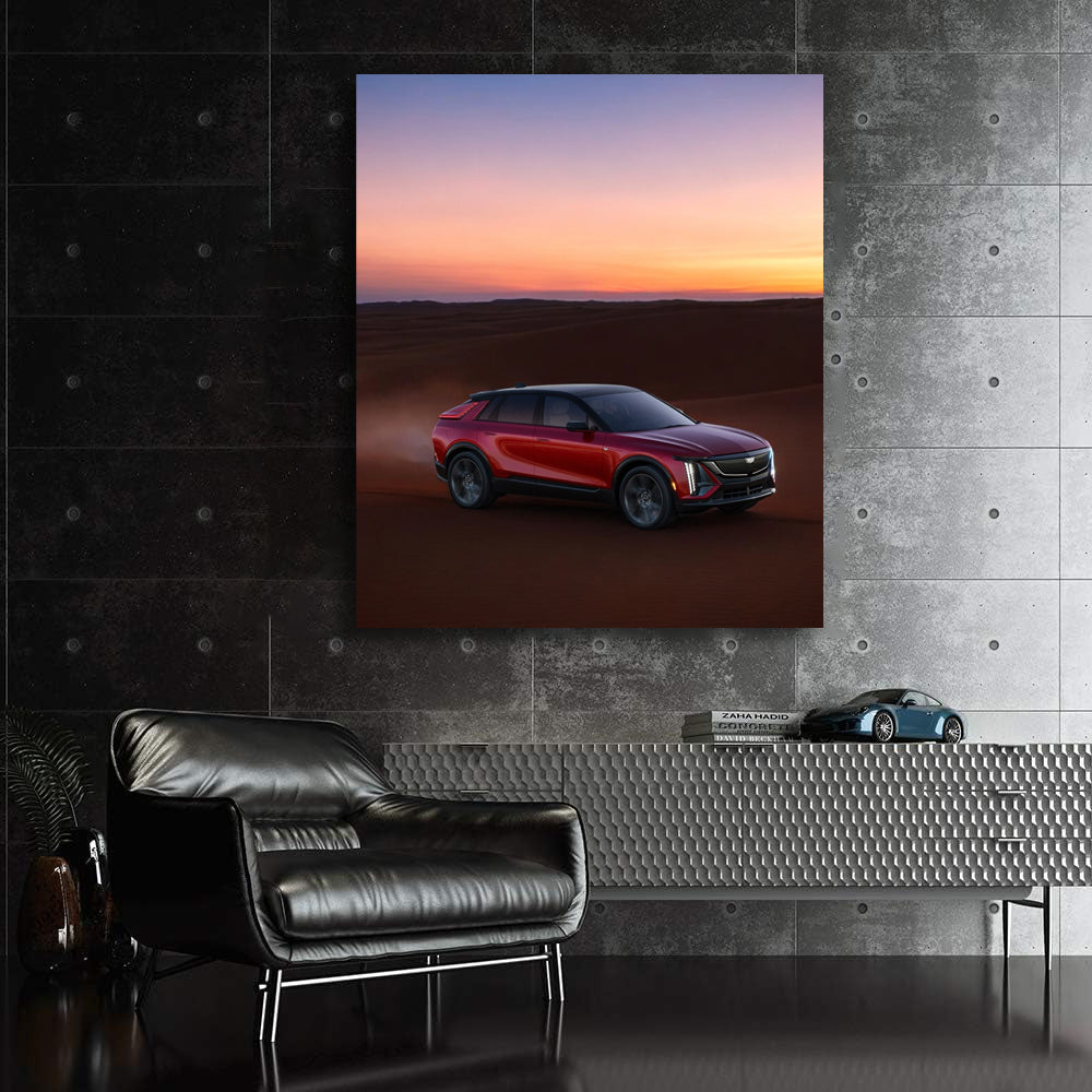Desert Sunset Cadillac - Elegance in Wilderness