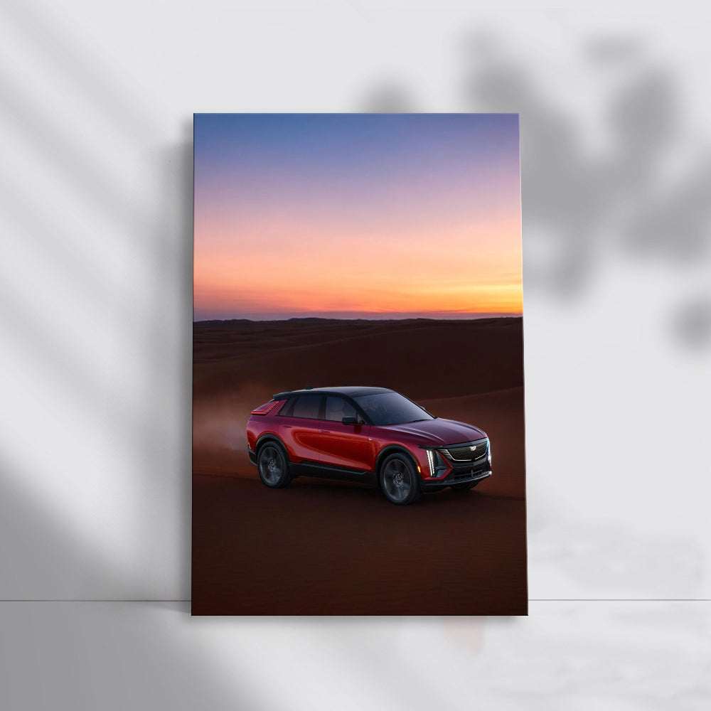 Desert Sunset Cadillac - Elegance in Wilderness