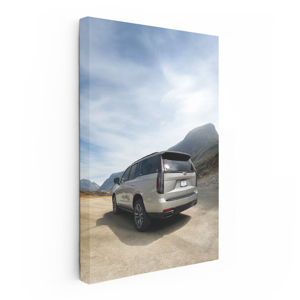 Cadillac in Mountains - Elegant Adventure Awaits