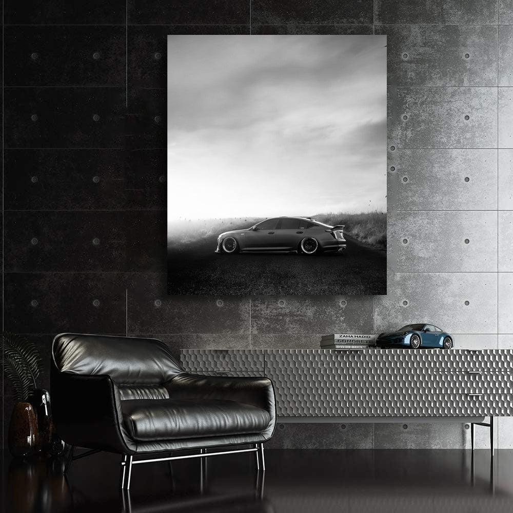 Monochrome Cadillac - Elegance in Motion
