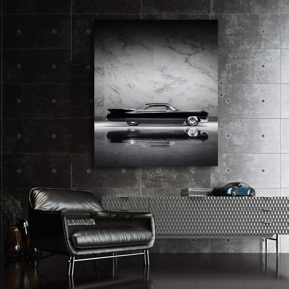 Vintage Black Cadillac Marble - Classic Elegance