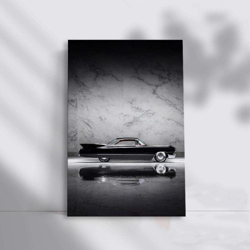 Vintage Black Cadillac Marble - Classic Elegance