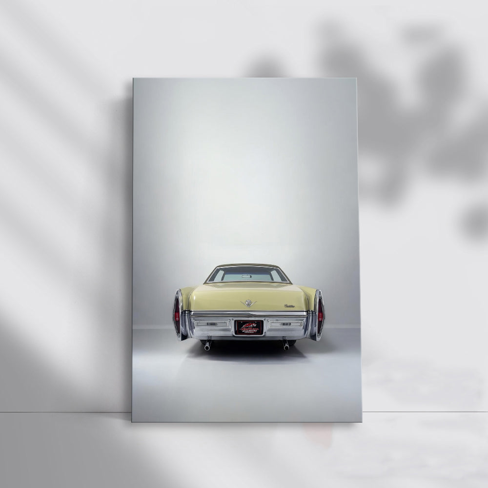 Vintage Yellow Cadillac - Classic Elegance in Motion