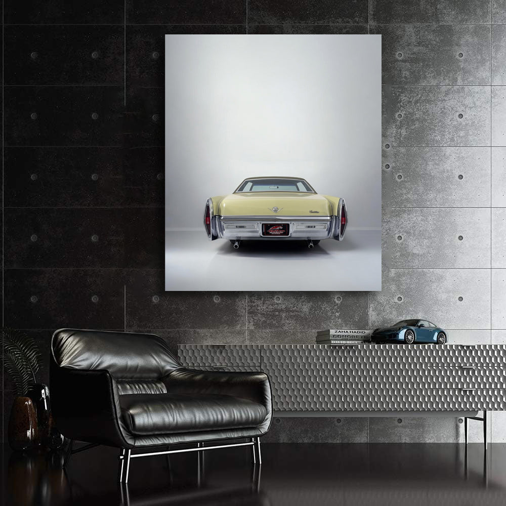 Vintage Yellow Cadillac - Classic Elegance in Motion