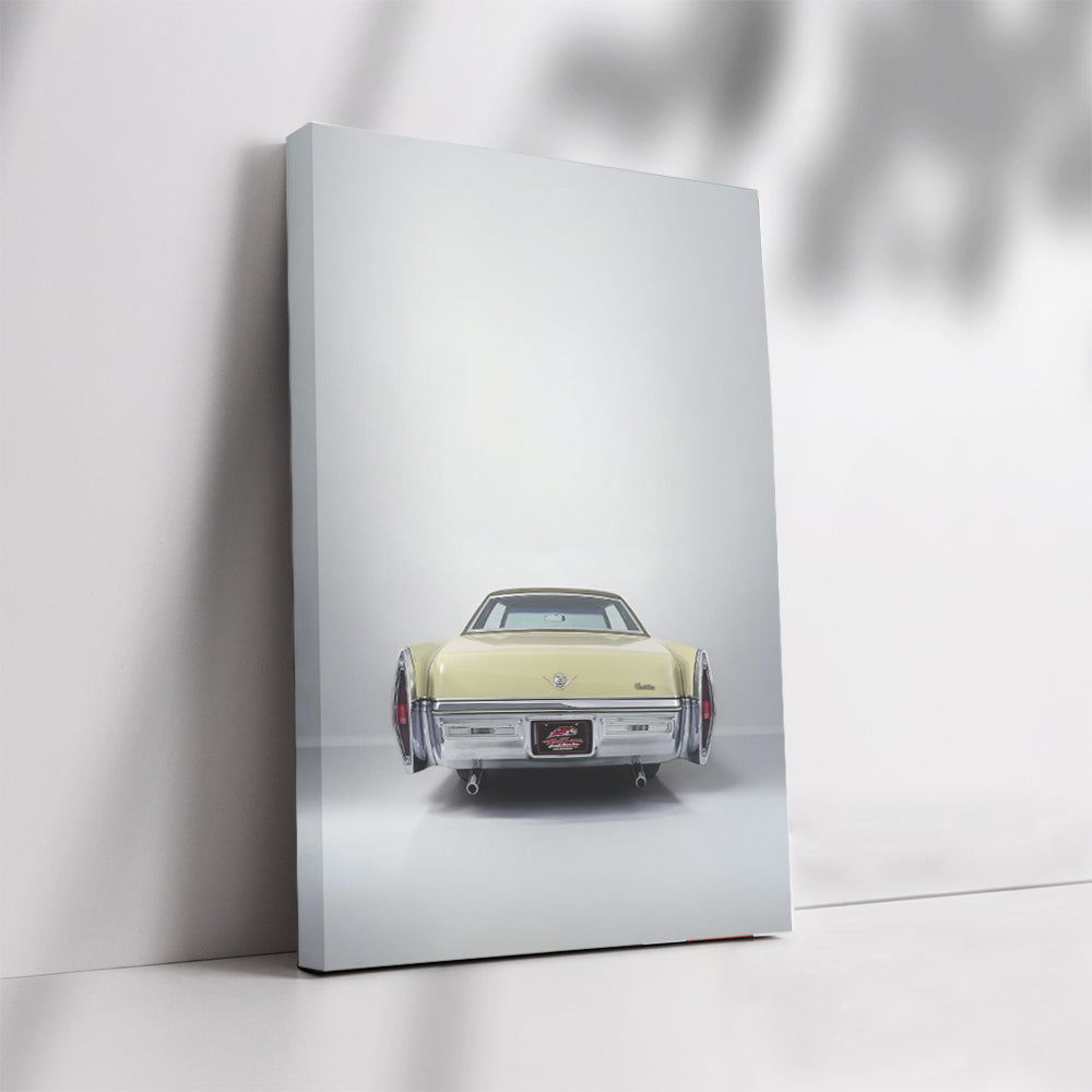 Vintage Yellow Cadillac - Classic Elegance in Motion