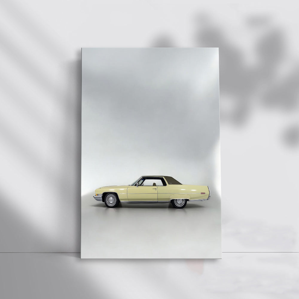 Vintage Yellow Cadillac - Classic Elegance on Wheels