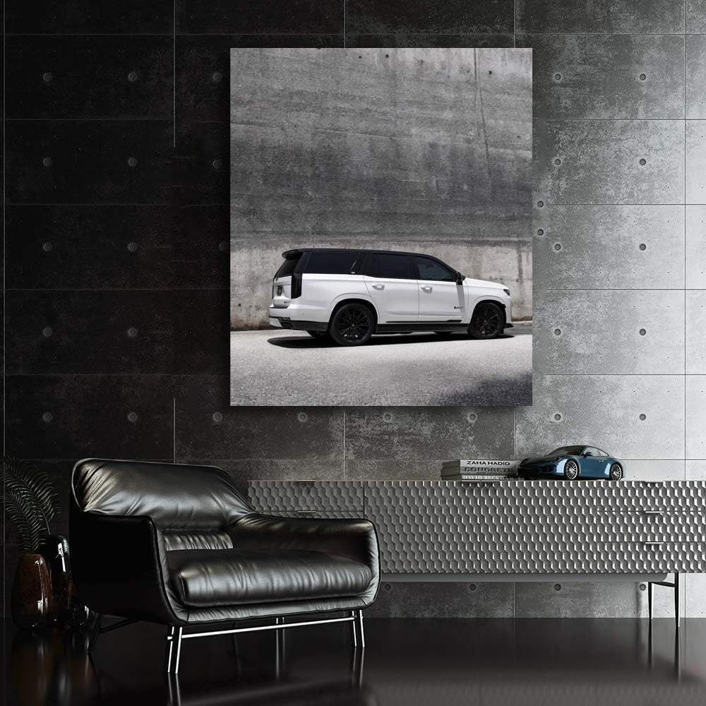 Cadillac White Wall - Classic Elegance in Concrete Jungle