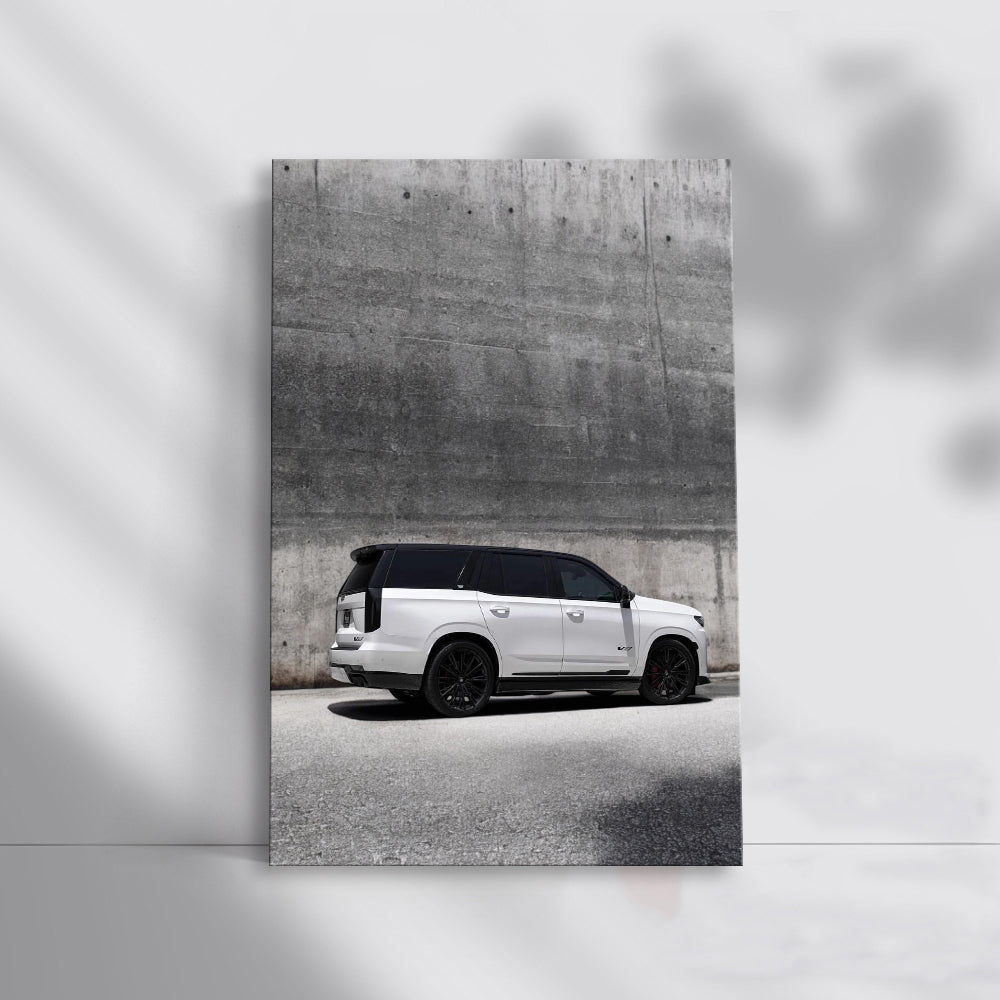 Cadillac White Wall - Classic Elegance in Concrete Jungle