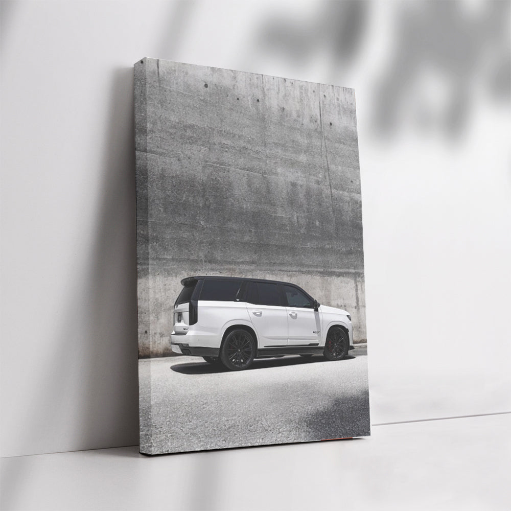 Cadillac White Wall - Classic Elegance in Concrete Jungle