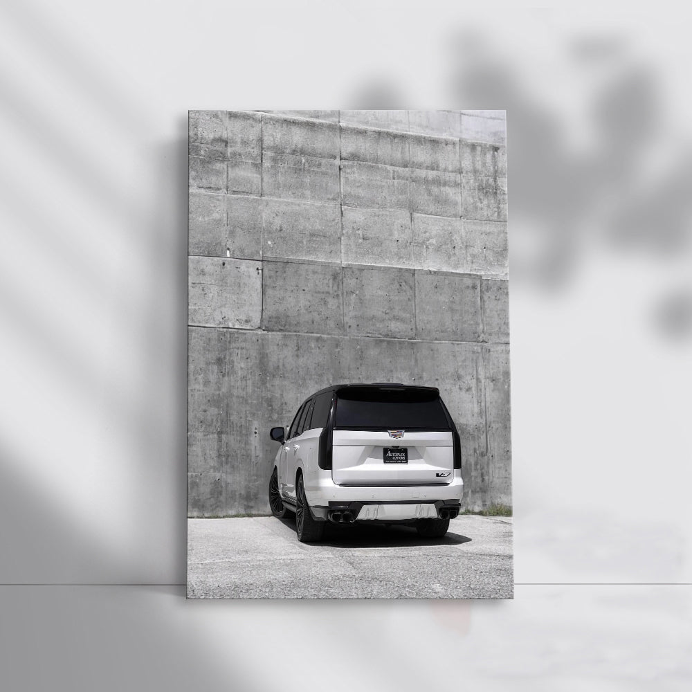 Cadillac White Concrete Wall - Luxury Unmatched