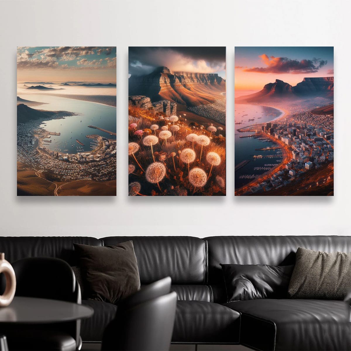 Cape Town - Table Mountain Set of 3