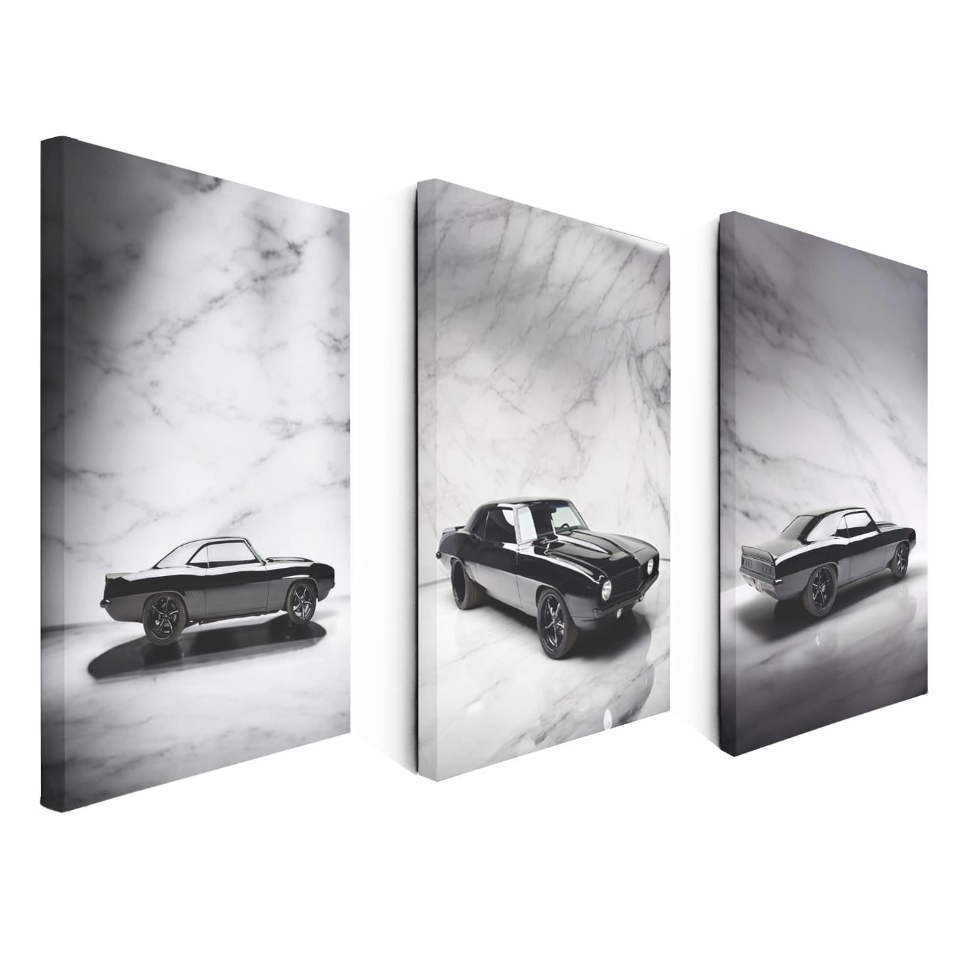 Chevrolet Camaro Black Marble Set of 3