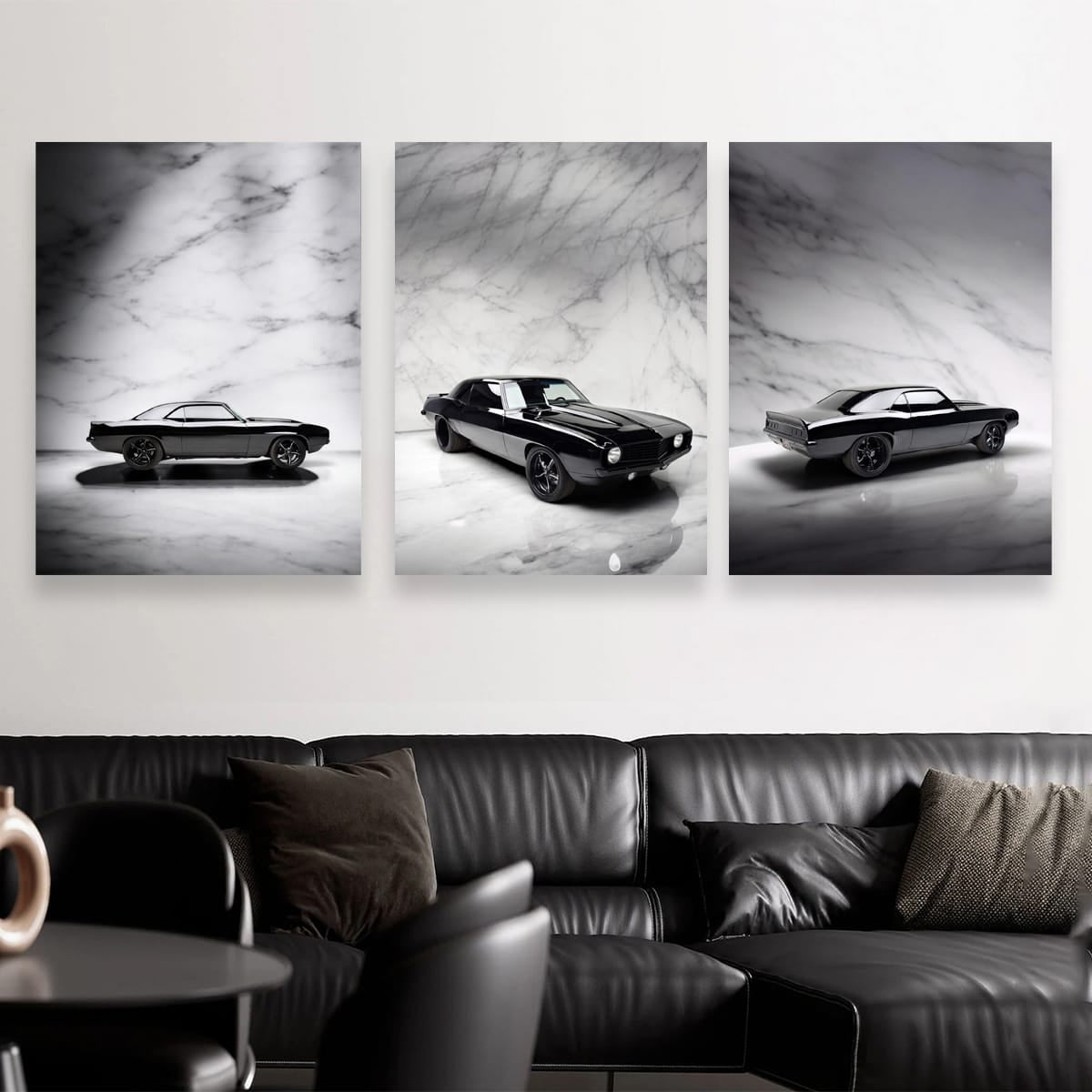 Chevrolet Camaro Black Marble Set of 3