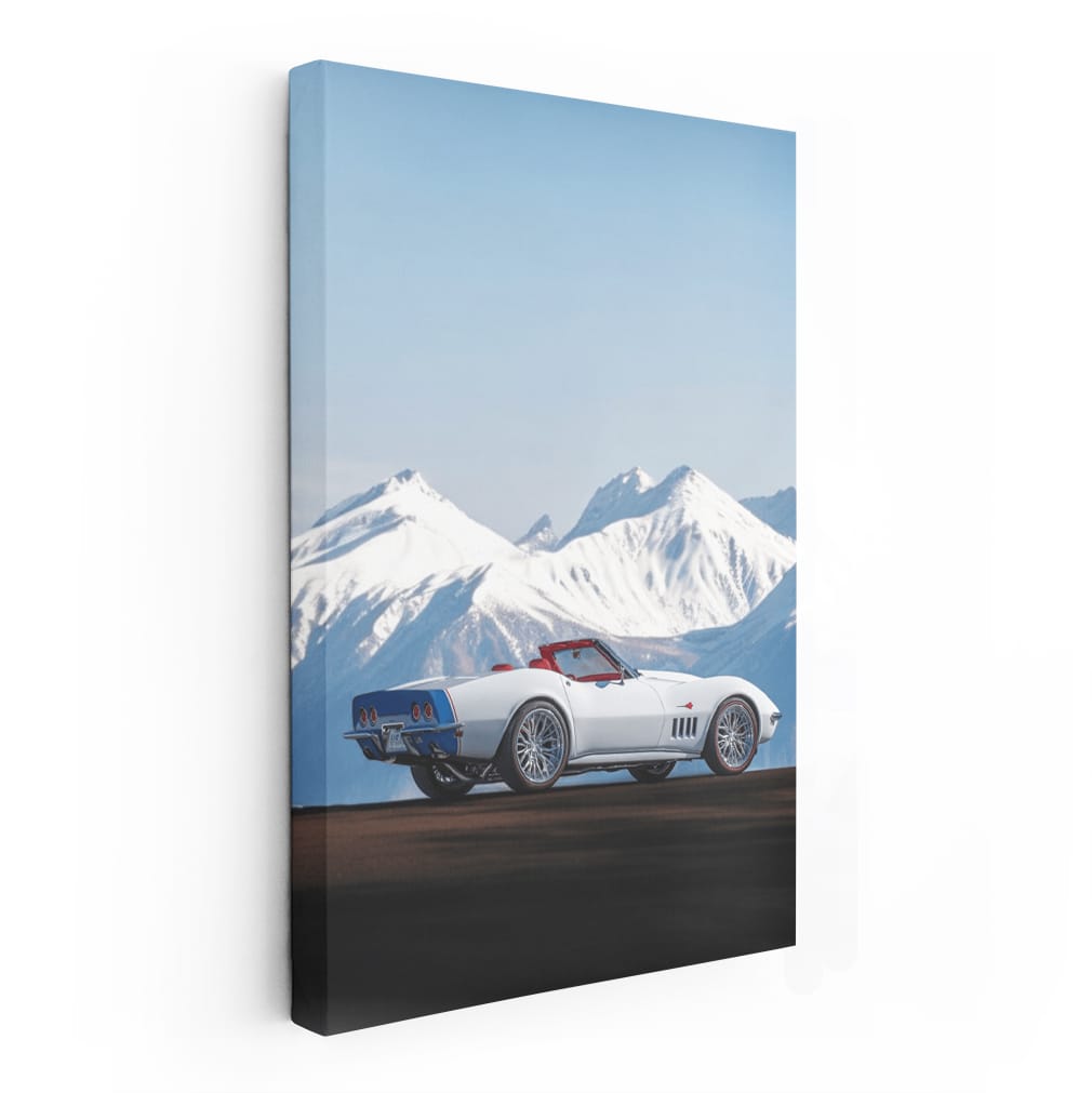 Chevrolet Corvette in Snowy Mountains - Power Meets Elegance