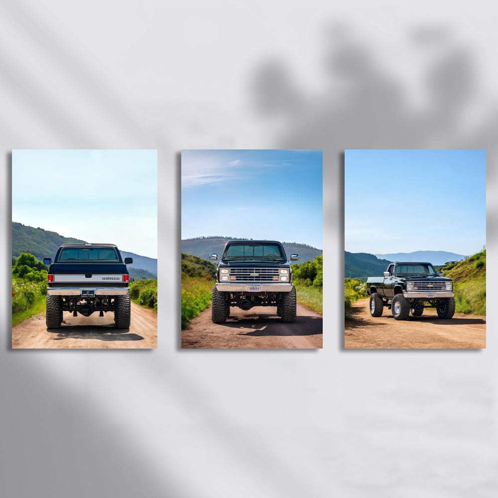 Chevrolet V20 Silverado In The Mountains Set of 3