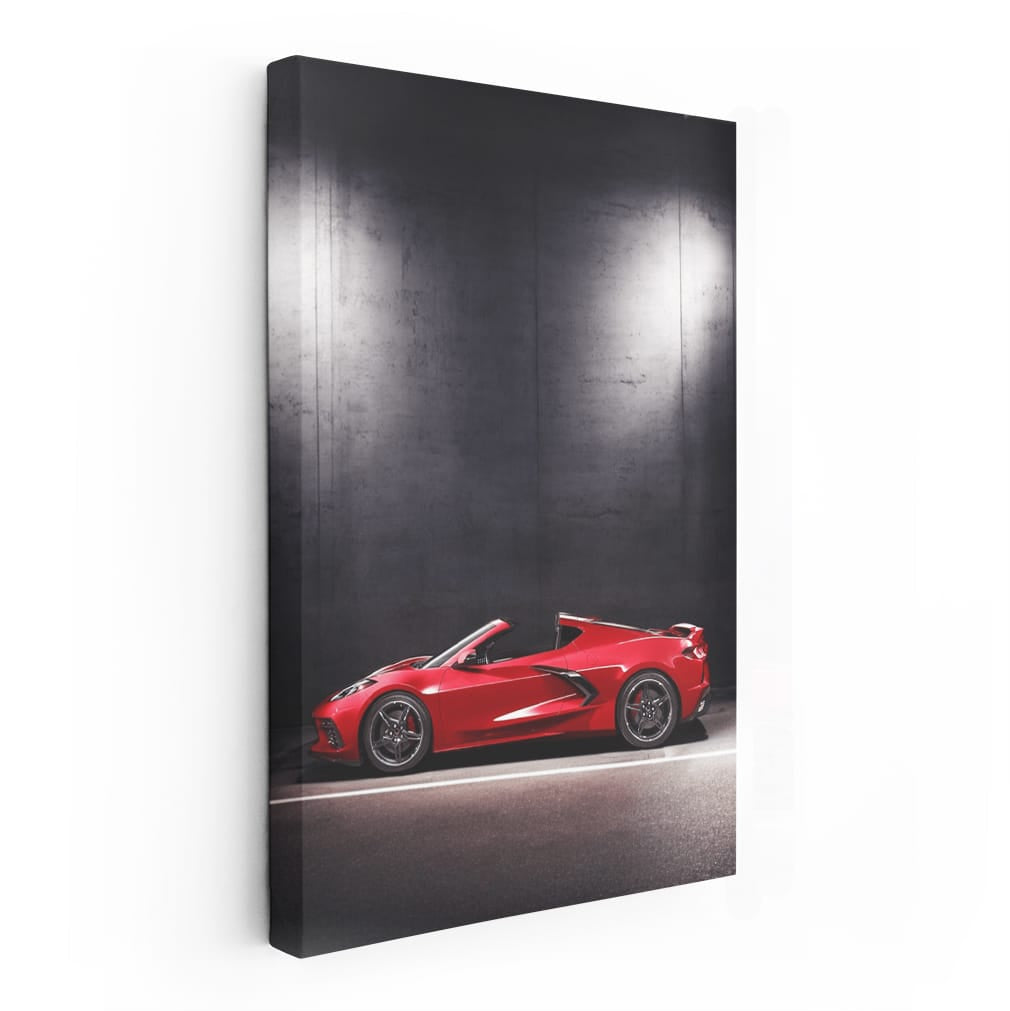 Nighttime Chevy Corvette - Thrilling Speed and Style